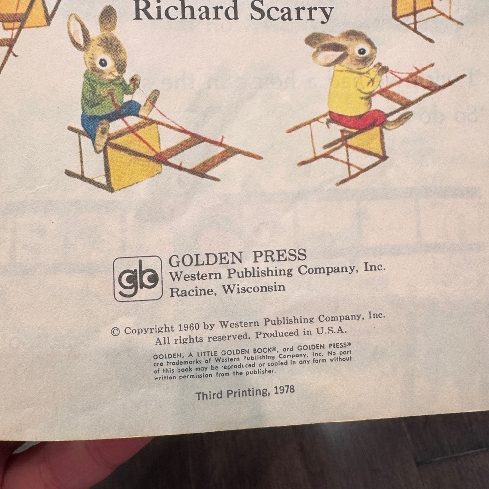 VINTAGE 1978 Richard Scarry's Just For Fun Childrens Hardcover Book Toddler Kids - Picture 4 of 6